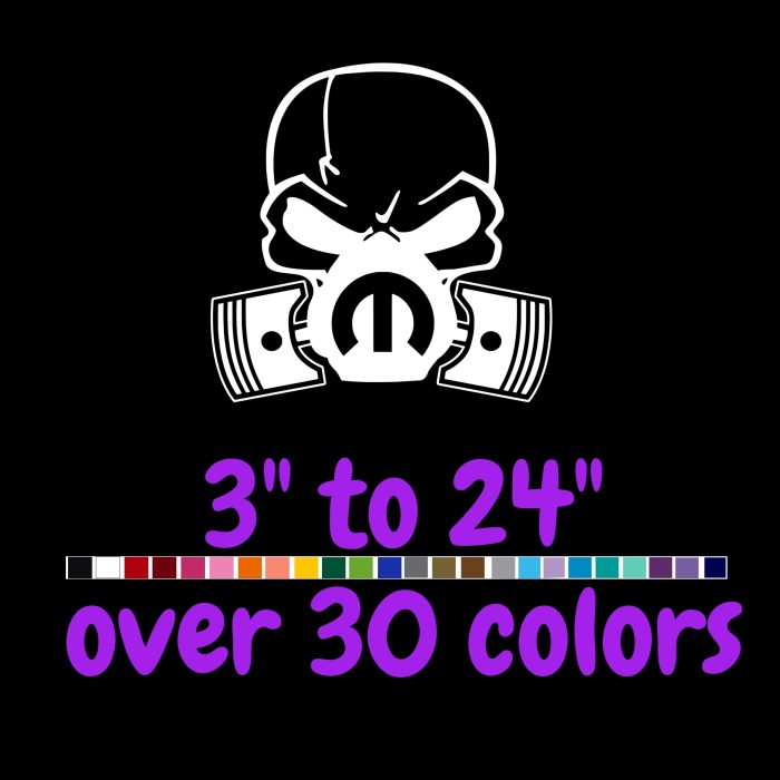 Mopar - Vinyl Decal - Custom Size