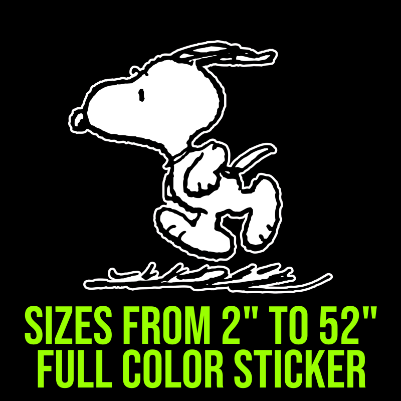 Snoopy Full Color Vinyl Decal