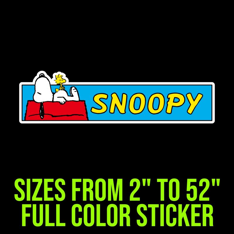 Snoopy Full Color Vinyl Decal