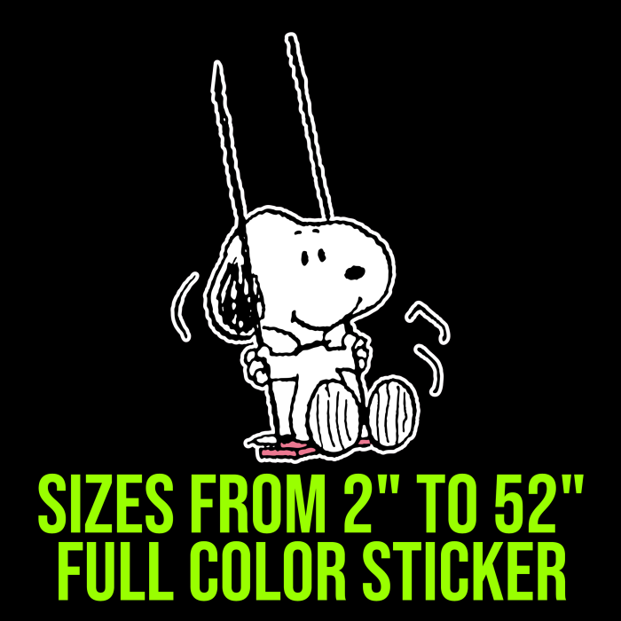 Snoopy Full Color Vinyl Decal