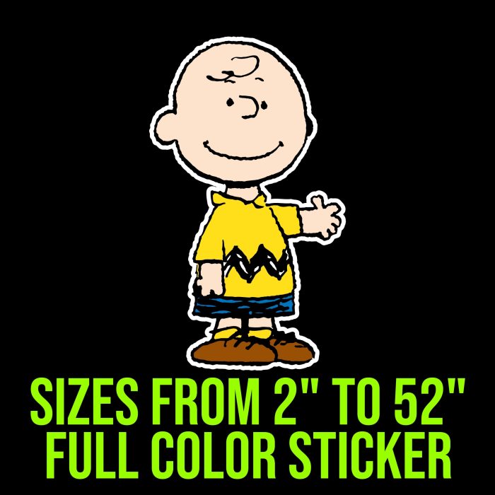 Snoopy - Charlie Brown Full Color Vinyl Decal