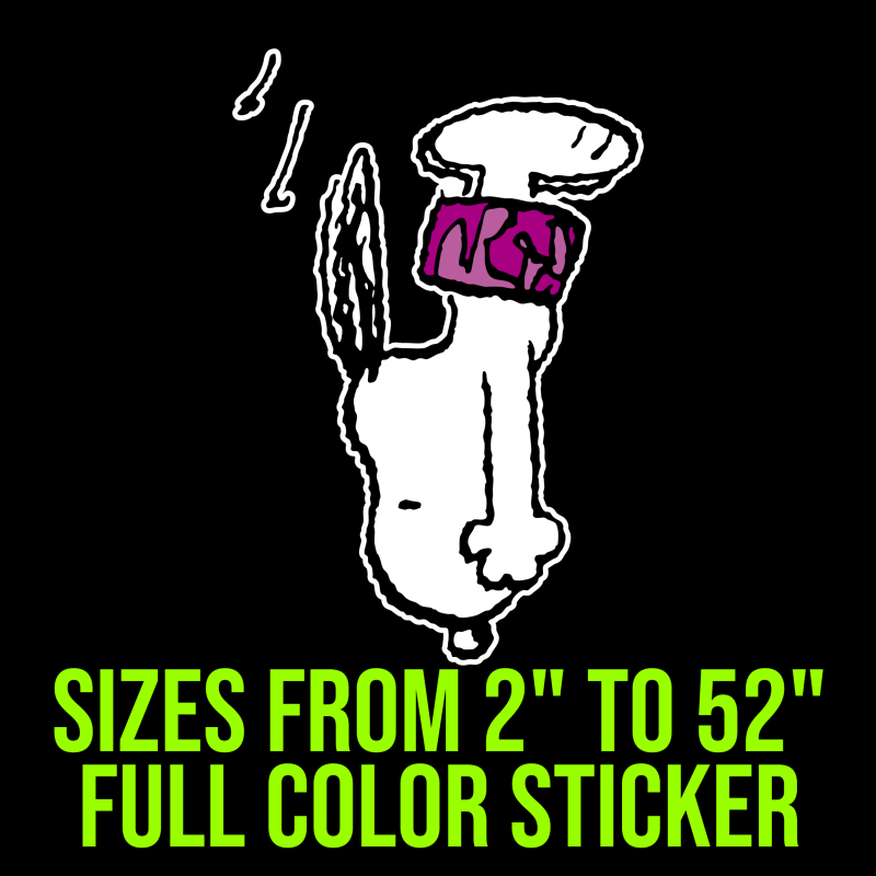Snoopy Full Color Vinyl Decal