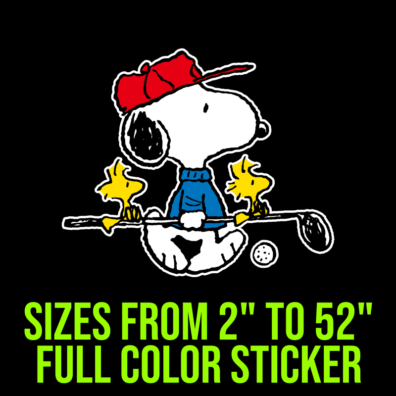 Snoopy Full Color Vinyl Decal