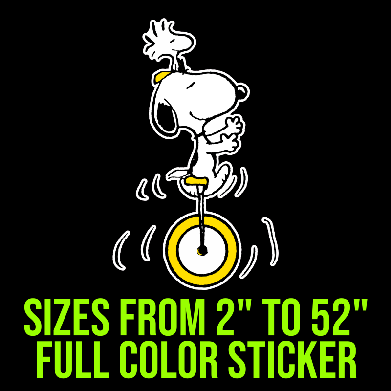 Snoopy Full Color Vinyl Decal