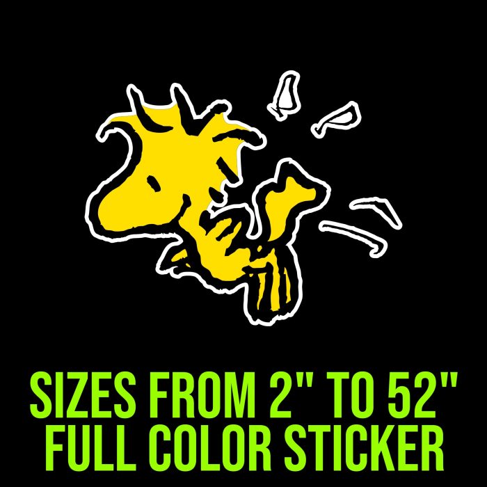 Snoopy - Woodstock Full Color Vinyl Decal