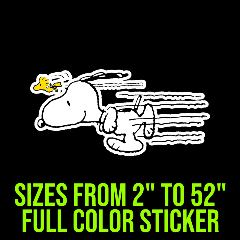 Snoopy Full Color Vinyl Decal