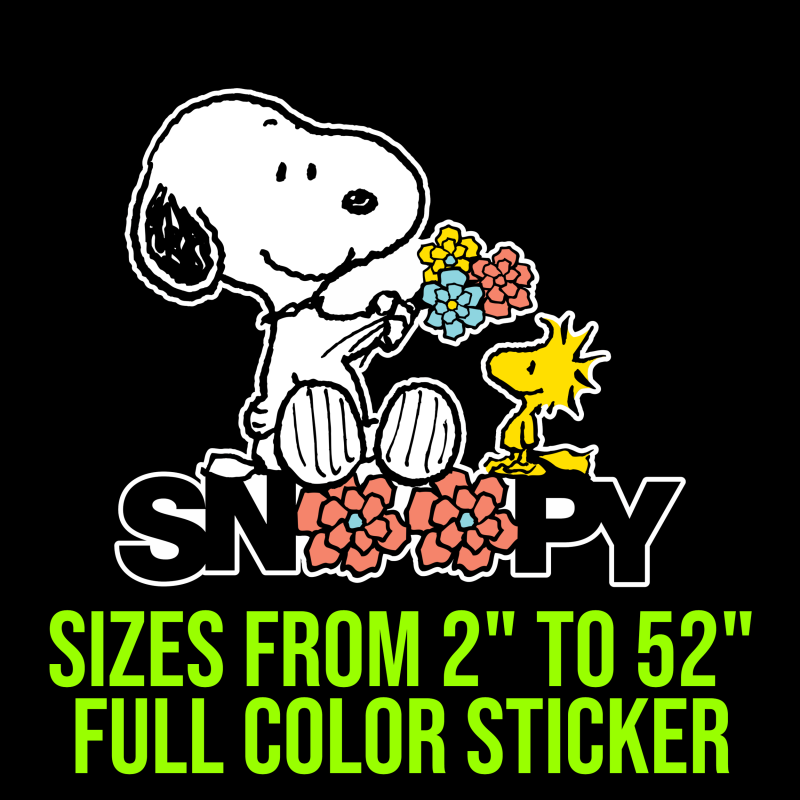 Snoopy Full Color Vinyl Decal