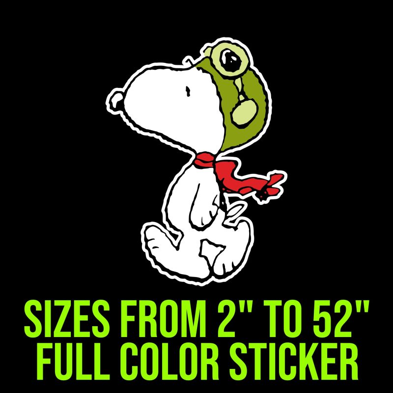 Snoopy Full Color Vinyl Decal