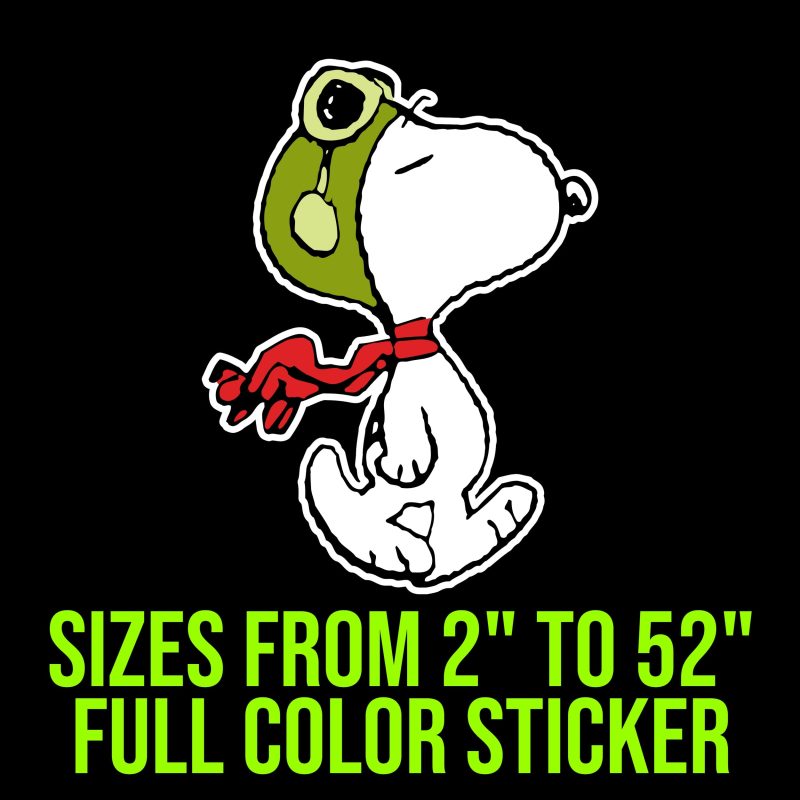 Snoopy Full Color Vinyl Decal