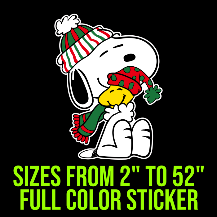 Snoopy Full Color Vinyl Decal