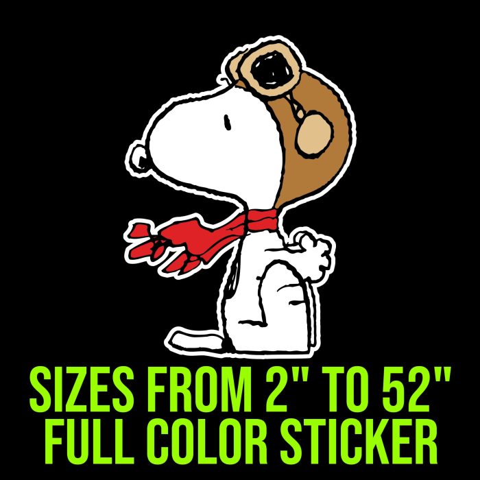 Snoopy Full Color Vinyl Decal