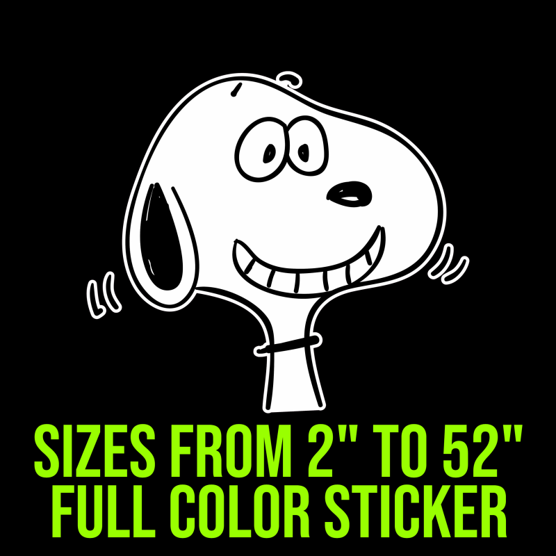 Snoopy Full Color Vinyl Decal