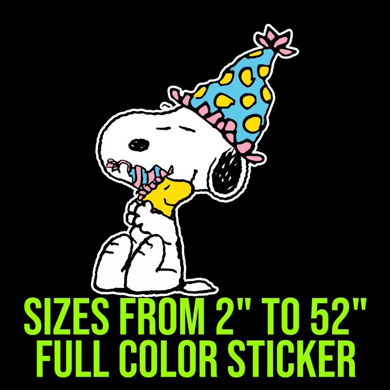 Snoopy Full Color Vinyl Decal