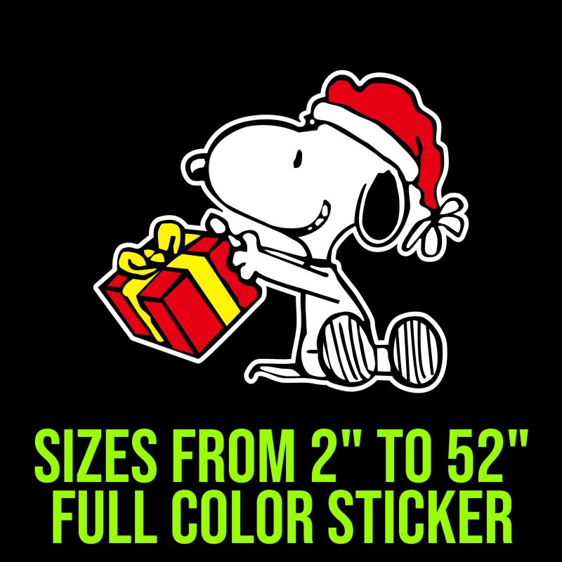 Snoopy - Gift - Full Color Vinyl Decal