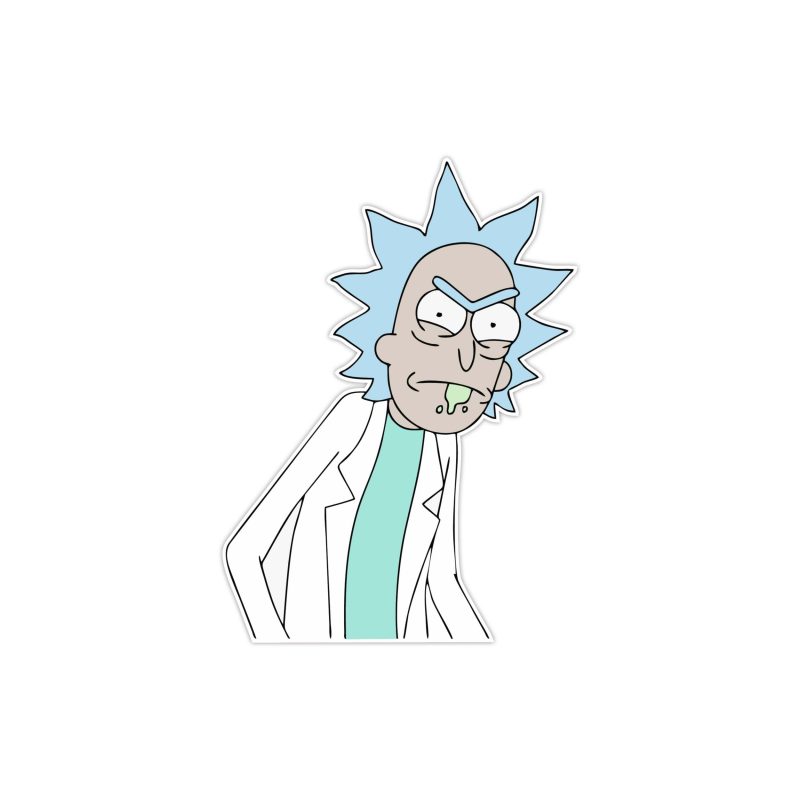 Rick And Morty - Full Color Vinyl Sticker - Custom Size