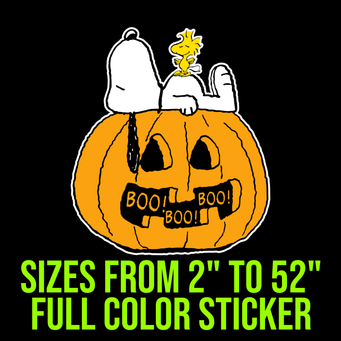 Snoopy Full Color Vinyl Decal