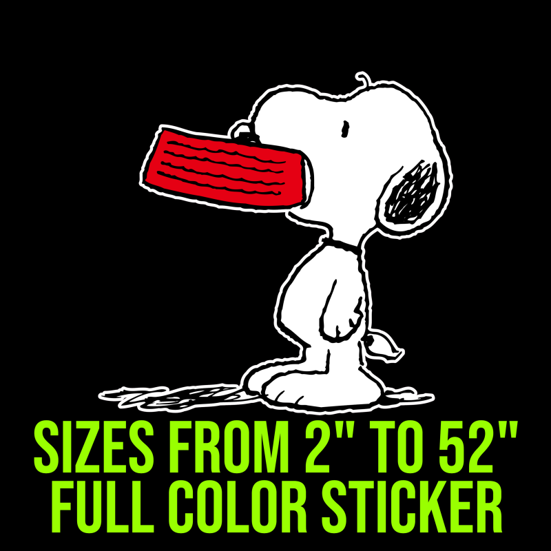 Snoopy Full Color Vinyl Decal