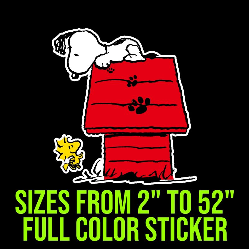 Snoopy - Snoopy Woodstock - Full Color Vinyl Decal