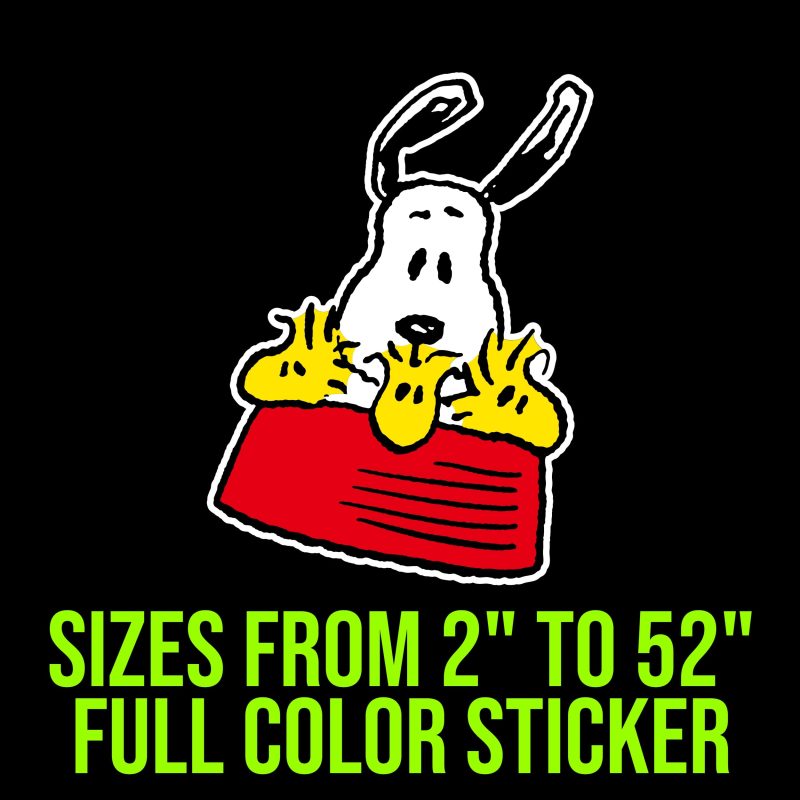 Snoopy - Snoopy Woodstock - Full Color Vinyl Decal