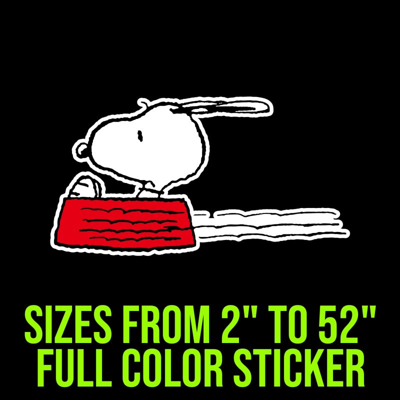 Snoopy - Snoopy Food Bowl - Full Color Vinyl Decal