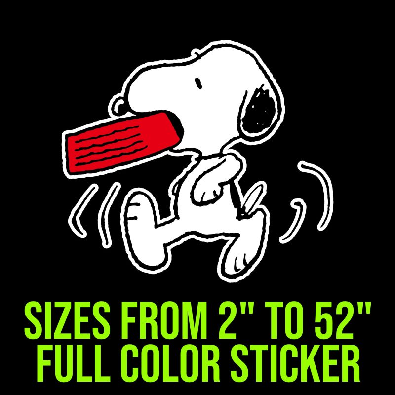 Snoopy - Snoopy Food Bowl - Full Color Vinyl Decal