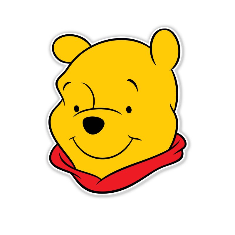 Winnie The Pooh - Full Color Vinyl Sticker - Custom Size