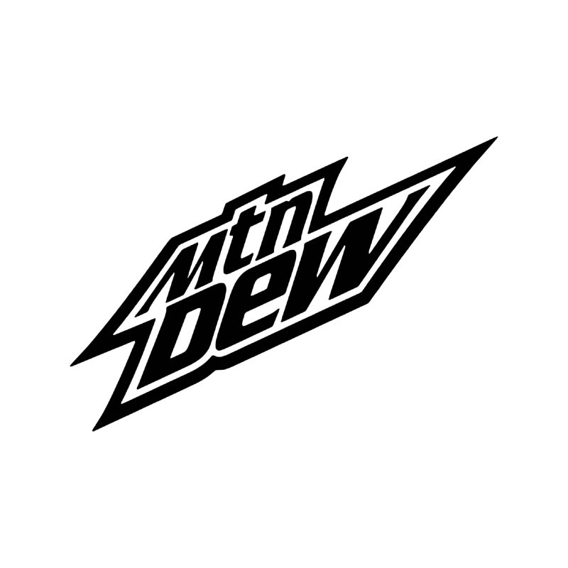 Mtn Dew Vinyl Decal - Custom Size