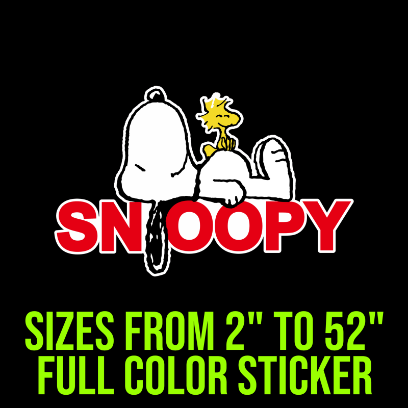 Snoopy Full Color Vinyl Decal