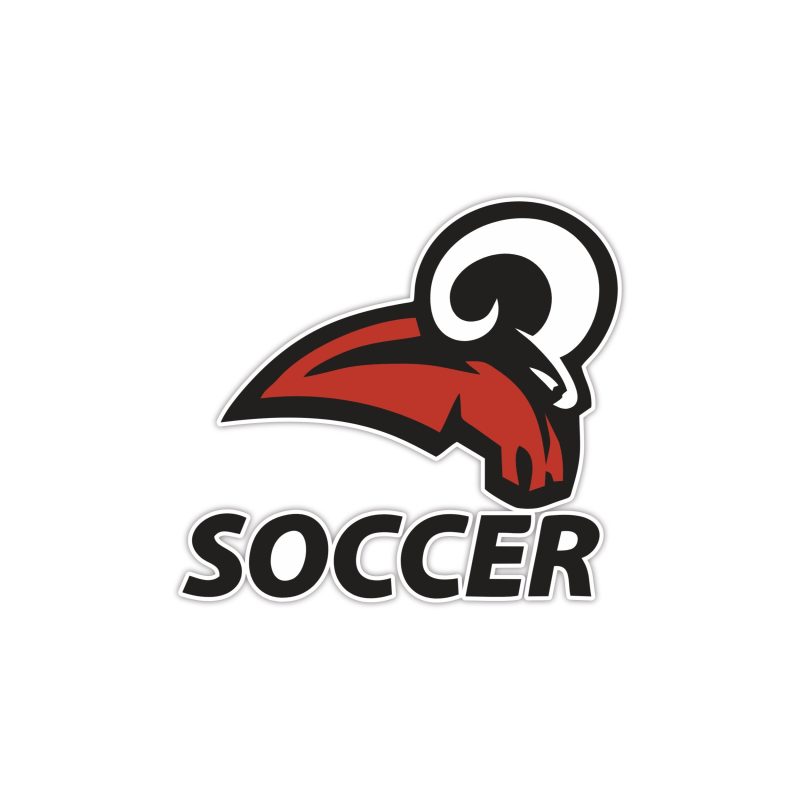 Soccer Rams Full Color Vinyl Sticker - Custom Size