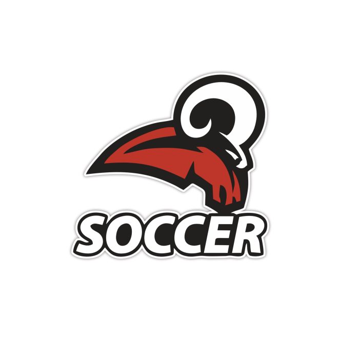 Soccer Rams Full Color Vinyl Sticker - Custom Size