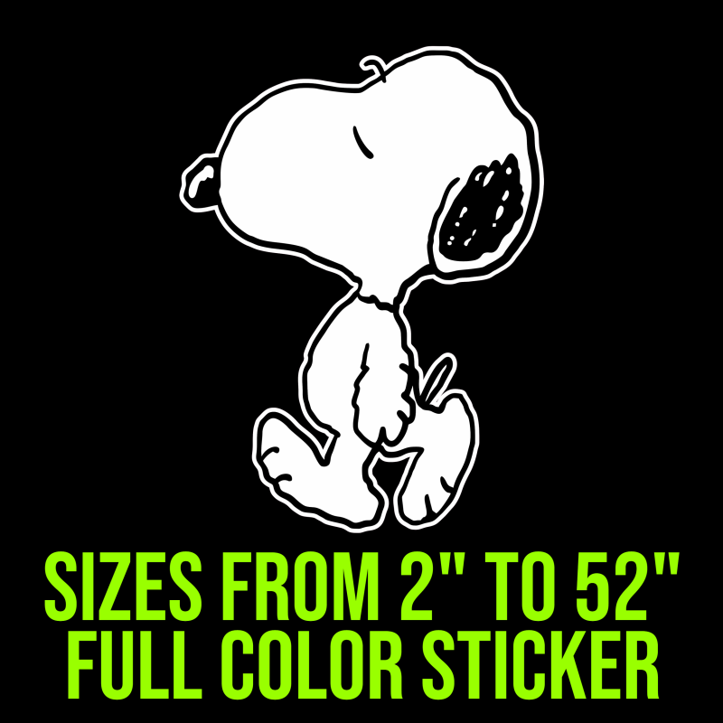 Snoopy Full Color Vinyl Decal