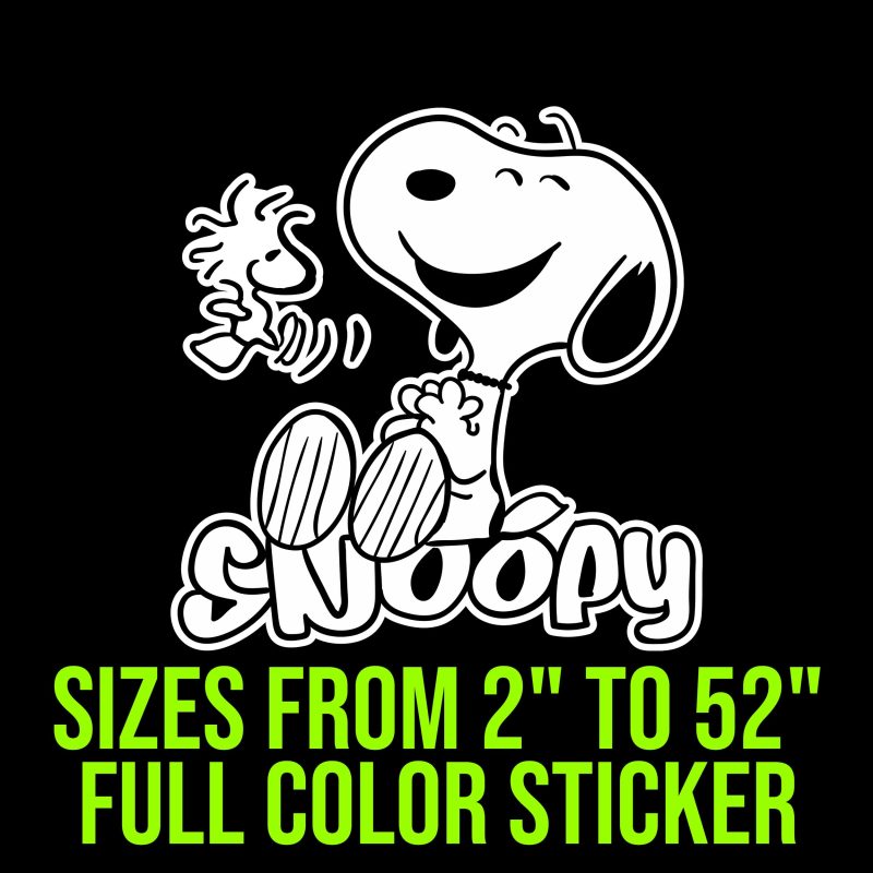 Snoopy Full Color Vinyl Decal