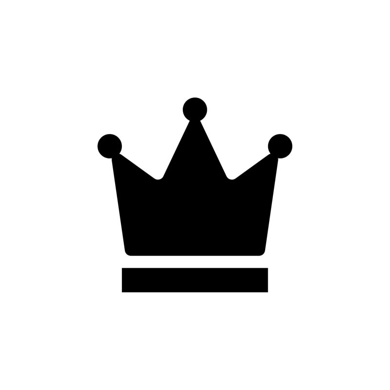 Crown Vinyl Decal - Custom Size