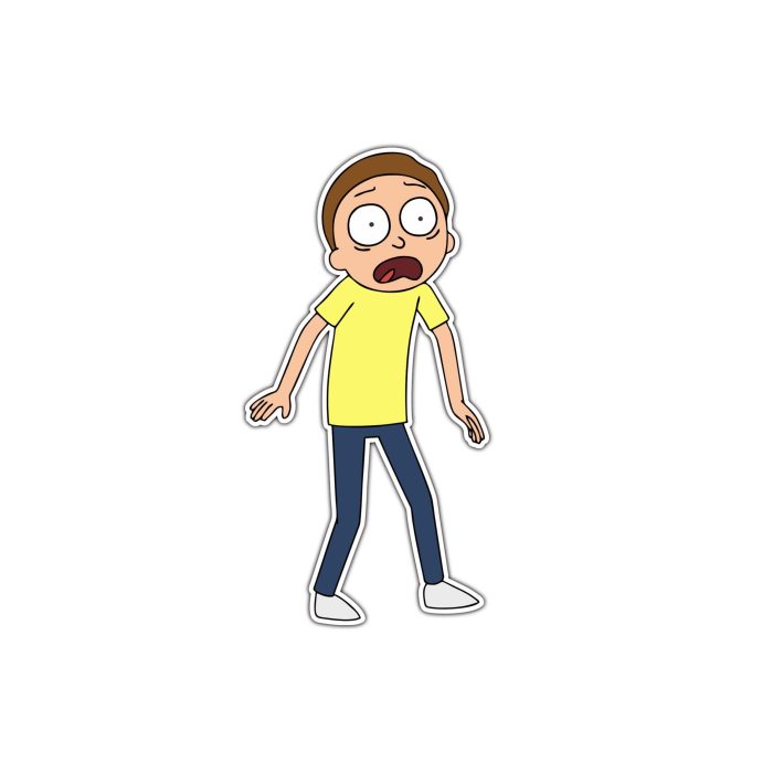 Rick And Morty - Full Color Vinyl Sticker - Custom Size