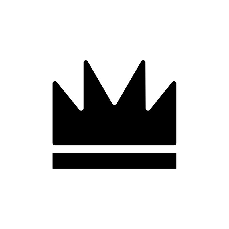 Crown Vinyl Decal - Custom Size