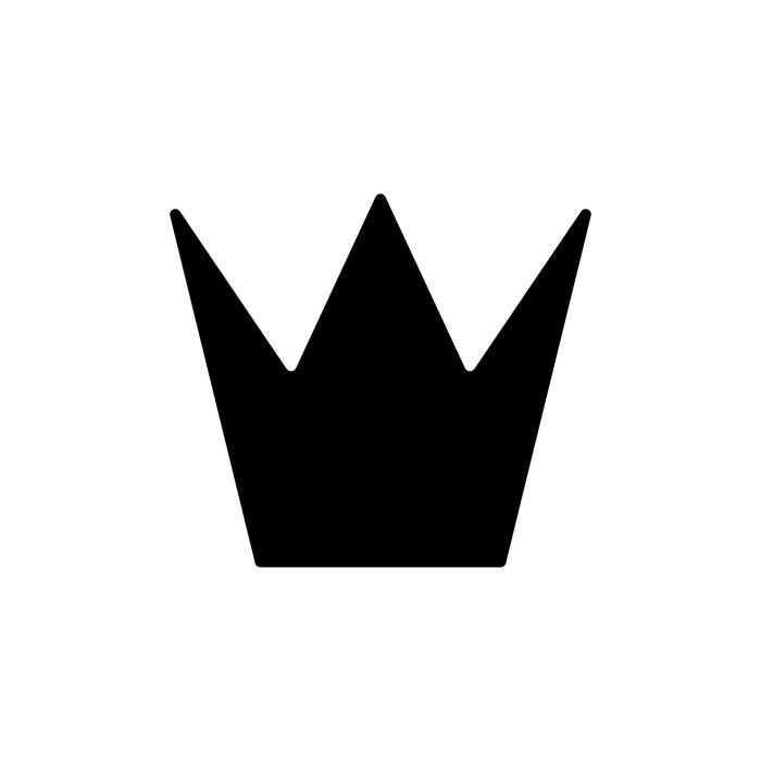 Crown Vinyl Decal - Custom Size