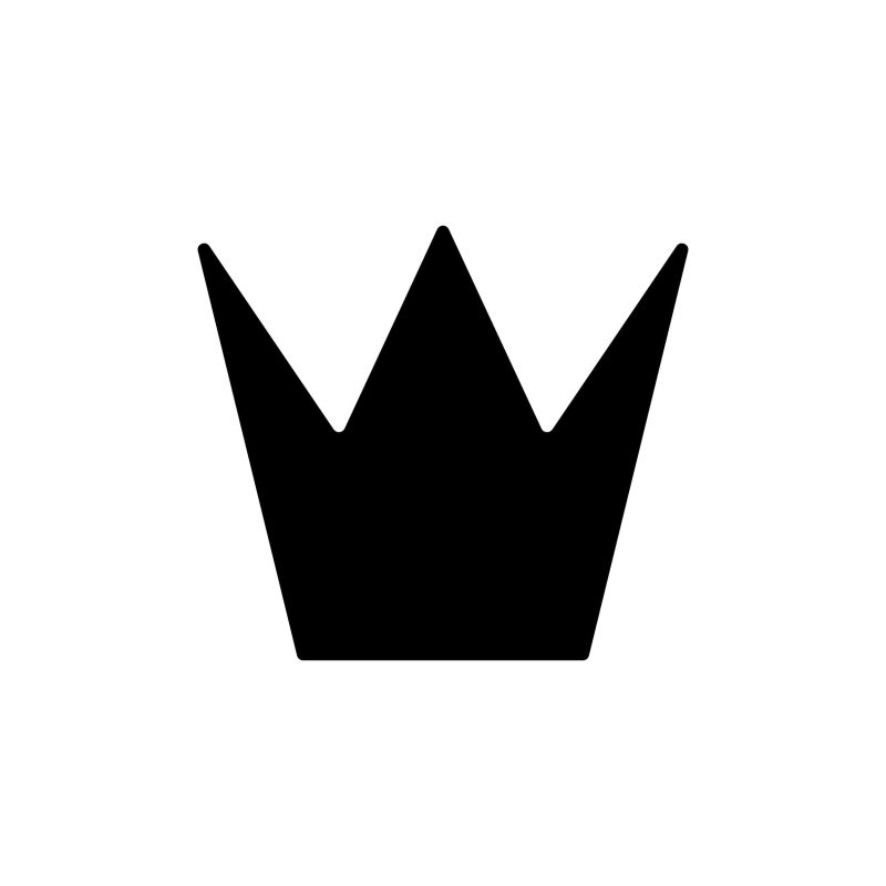 Crown Vinyl Decal - Custom Size