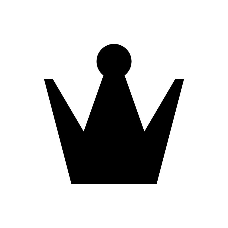 Crown Vinyl Decal - Custom Size