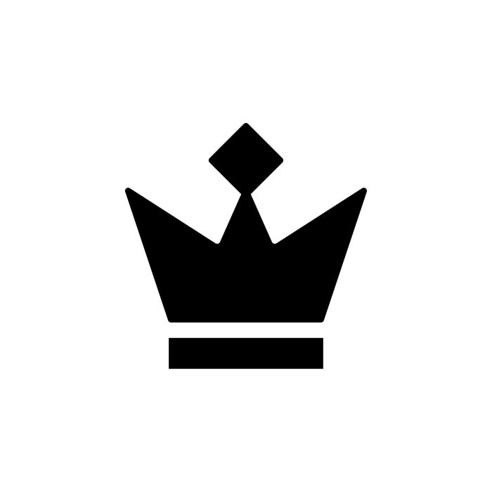 Crown Vinyl Decal - Custom Size