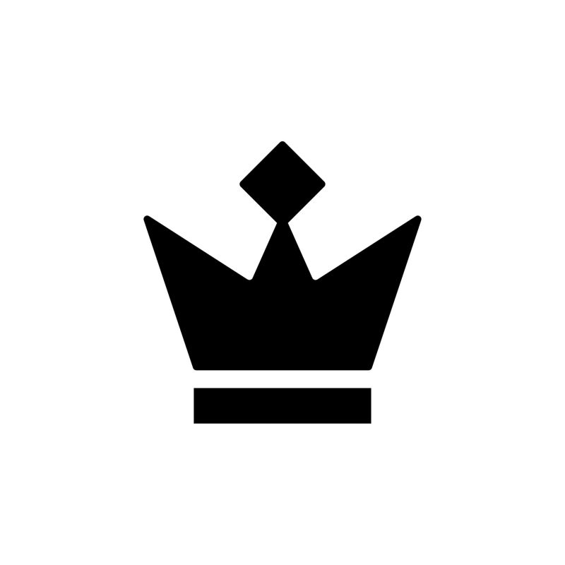 Crown Vinyl Decal - Custom Size