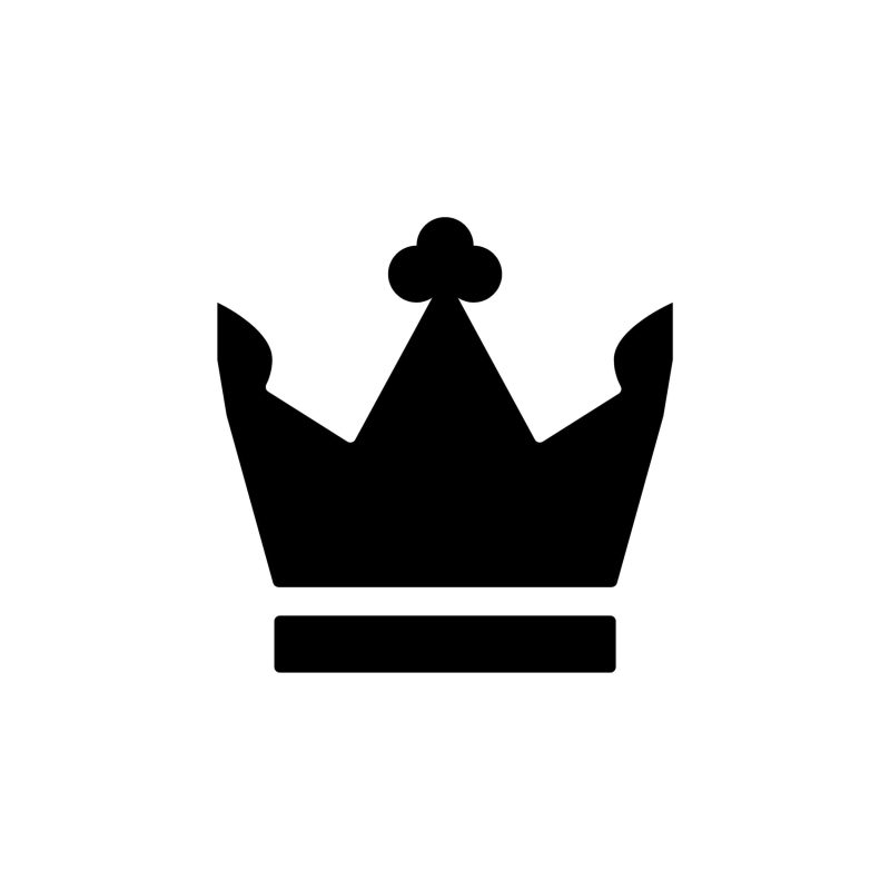 Crown Vinyl Decal - Custom Size