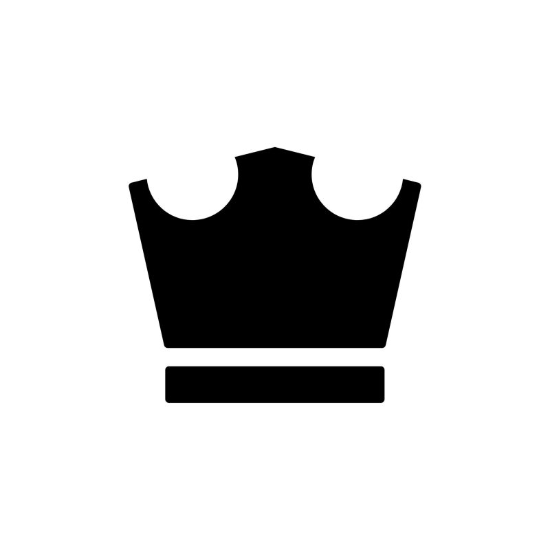 Crown Vinyl Decal - Custom Size