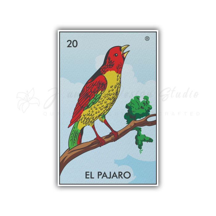 Loteria – El Pajaro – Full Color Vinyl Decal – Custom Size