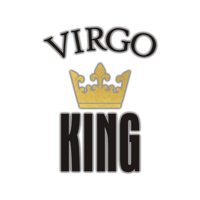 Virgo King - Full Color Vinyl Decal - Custom Size