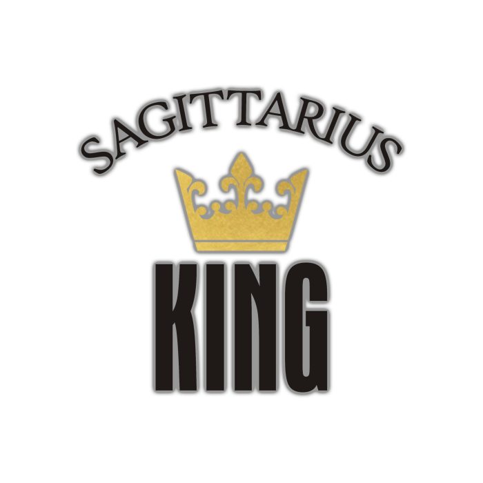 Sagittarius King - Full Color Vinyl Decal - Custom Size