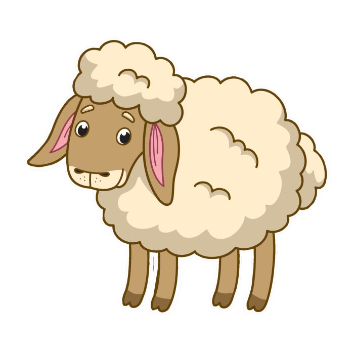 Sheep - Full Color Vinyl Decal