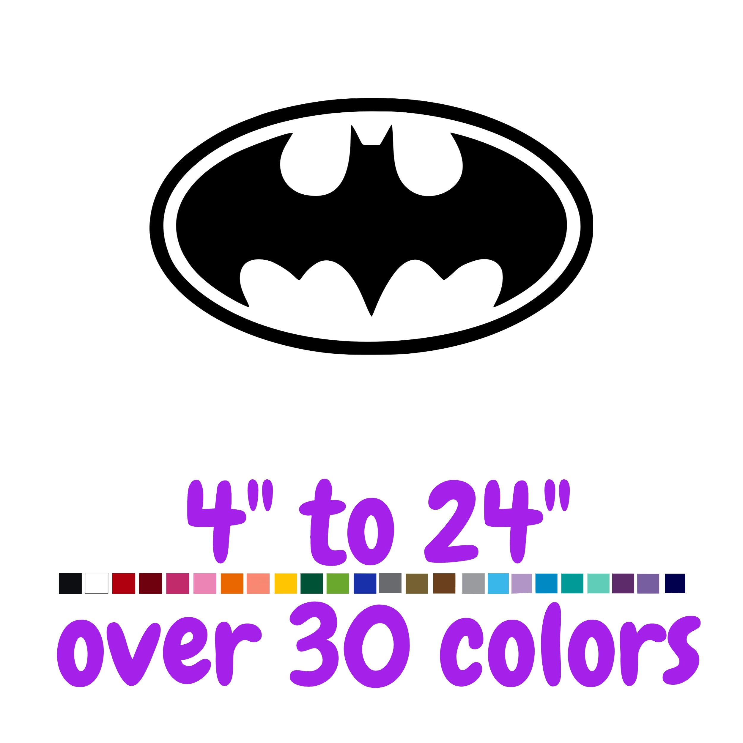 Batman Vinyl Decal - Custom Size