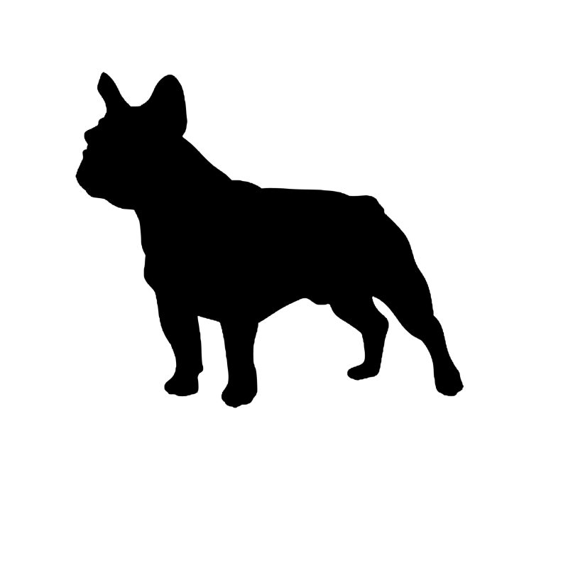 French Bulldog Vinyl Decal - Custom Size