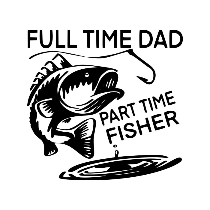 Fishing Vinyl Decal - Custom Size