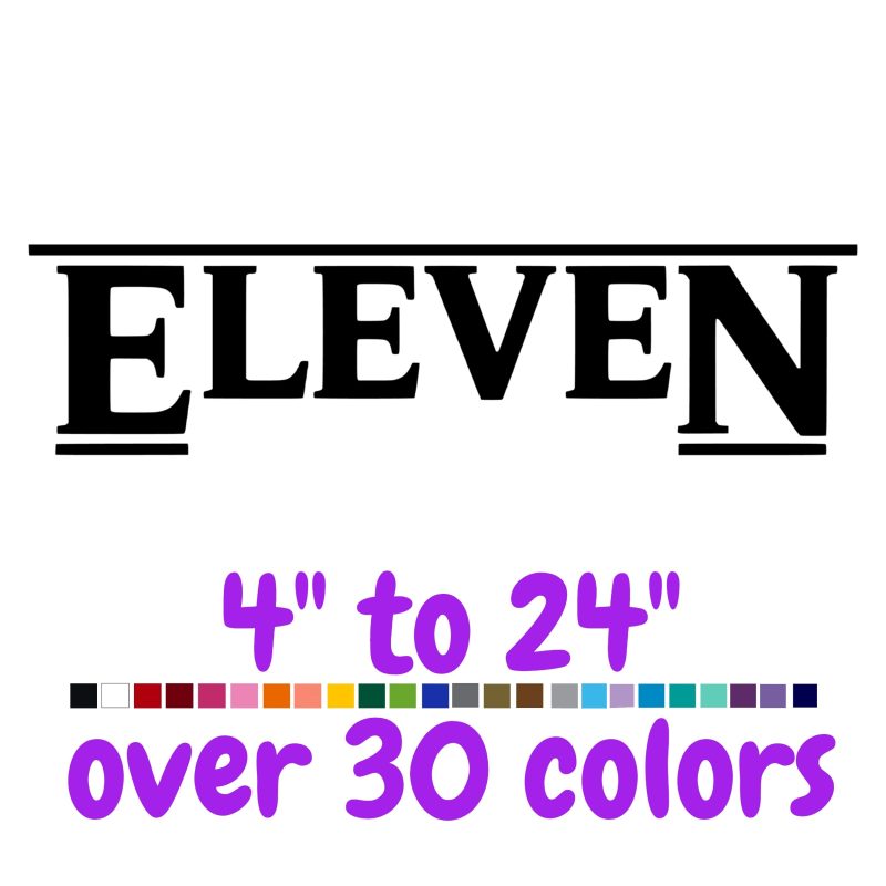 Stranger Things Vinyl Decal - Custom Size